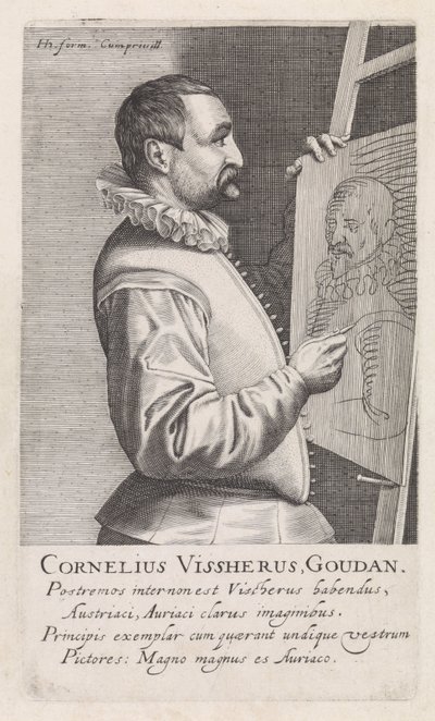 Portrait de Cornelis Visscher - Robert Willemsz de Baudous