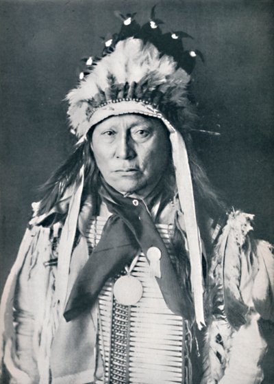 Un chef Sioux dans sa peinture de guerre, 1912 - Robert Wilson Shufeldt