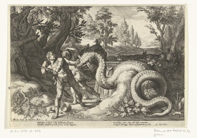 Compagnons de Cadmus dévorés par un dragon - Robert de Baudous