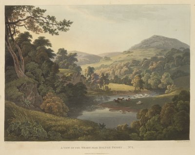 Vue sur le quai, près de Bolton Priory - Robert the Elder Havell