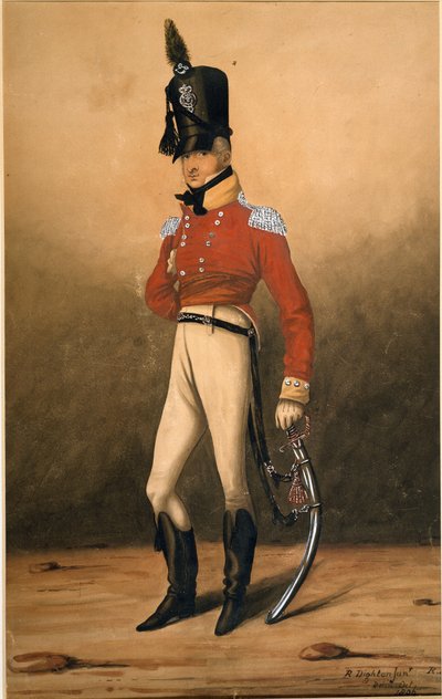 Capitaine Henry Proctor, 82e Régiment de Foot, Volontaires du Prince de Galles, 1806 - Robert the younger Dighton