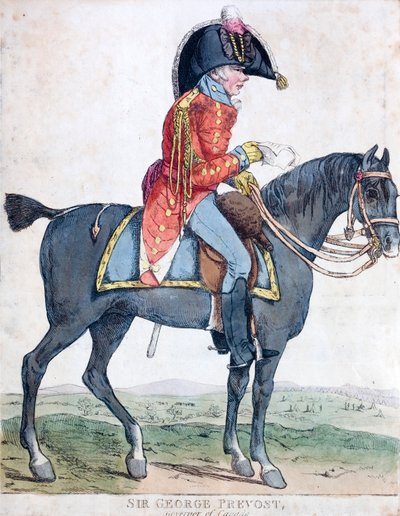 Sir George Prevost, soldat britannique et administrateur colonial, gouverneur général du Canada - Robert the younger Dighton