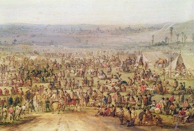 Campement militaire (détail) - Robert van den Hoecke