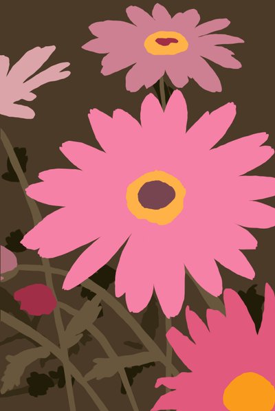 Marguerites peintes - Roberta Murray