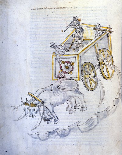 Art de la guerre : étude sur les machines militaires. char d