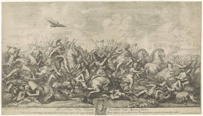 Combat entre Alexandre le Grand et Darius III - Robertus de Mol
