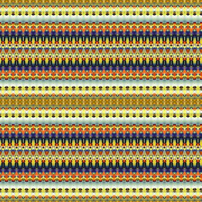 Rayure orange tribale - Robyn Parker
