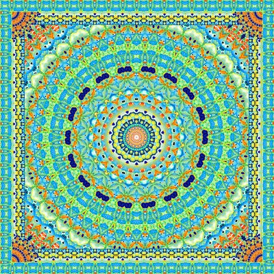 Carreau de roue de poissons tropicaux - Robyn Parker