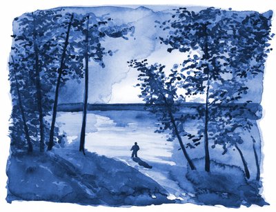 La solitude du lac Blue Forest - RodMacIver