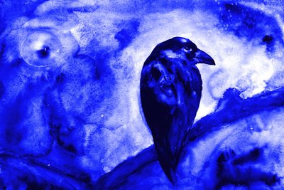 Un corbeau au clair de lune - RodMacIver
