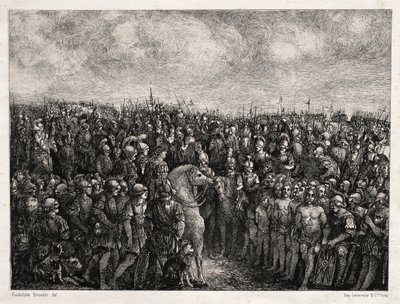 César et ses prisonniers, 1878 - Rodolphe Bresdin