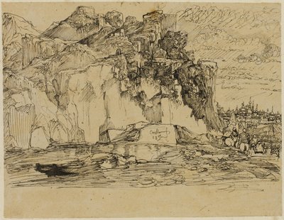 Paysage caucasien - Rodolphe Bresdin