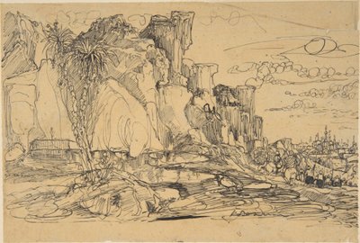 Paysage caucasien - Rodolphe Bresdin
