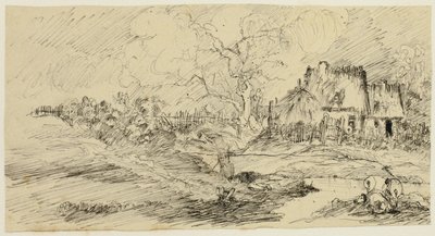 Paysage de campagne - Rodolphe Bresdin