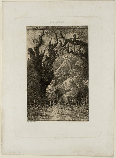 La mort et la jeune mère, de Revue Fantaisiste - Rodolphe Bresdin