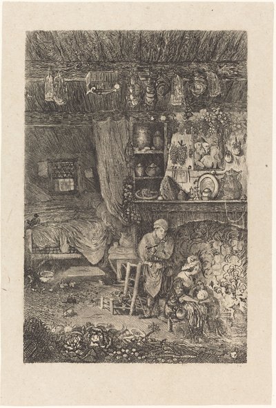 Intérieur flamand - Rodolphe Bresdin