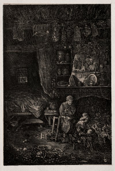 Intérieur flamand - Rodolphe Bresdin