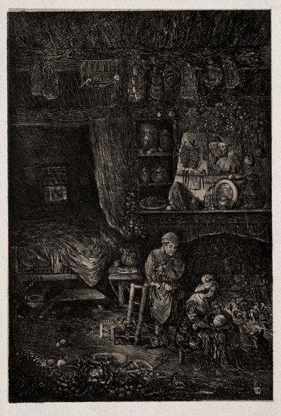 Intérieur flamand, 1856 - Rodolphe Bresdin
