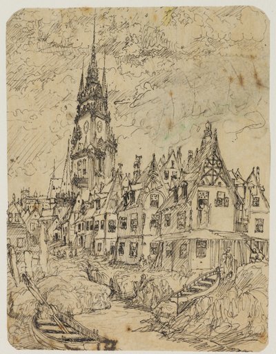 Village maritime - Rodolphe Bresdin