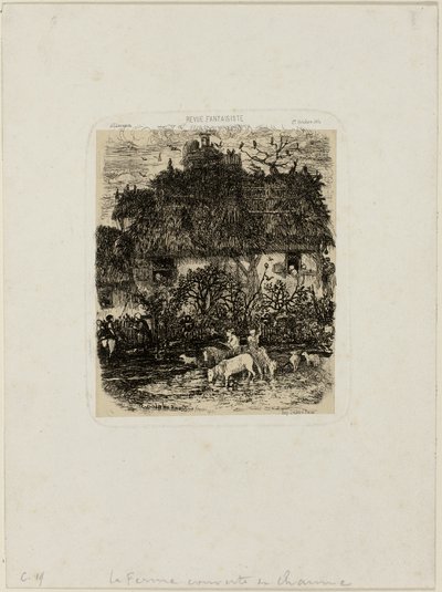 La Ferme au toit de chaume, de Revue Fantaisiste - Rodolphe Bresdin