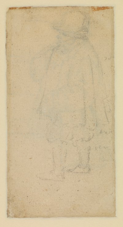 Homme vu de dos (verso) - Roelandt Jacobsz and Bruegel Pieter the Elder Savery