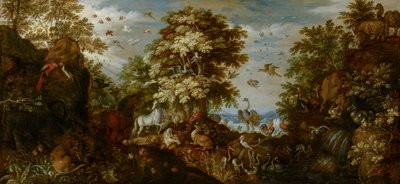 Orphée charmant les animaux avec sa musique, 1627 - Roelandt Jacobsz. Savery