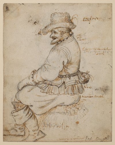Bourgeois assis (recto) - Roelandt Jacobsz. Savery