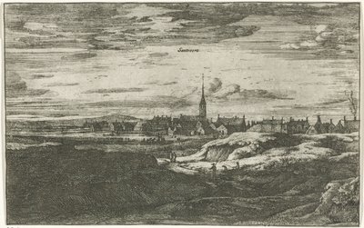 Vue de Zandvoort (Santvoort) (Vues de villages aux Pays-Bas septentrionaux) - Roelant Roghman