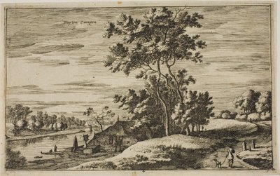 Vue près de Kampen, planche 4 des Vues des Villages Néerlandais - Roelant Roghman