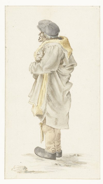 Homme debout dans un manteau doublé de fourrure - Roelant Savery