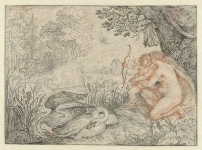 Vénus incitant Cupidon à tirer sa flèche sur Pluton - Roelant Savery