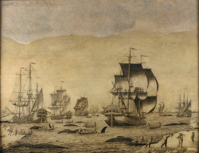 Baleiniers hollandais dans la glace - Roelof van Salm