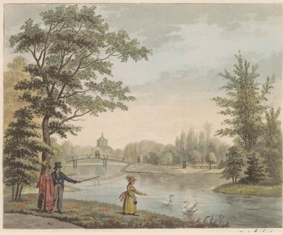 Jardin à Huis ten Bosch, vers 1825 - Roelof van der Meulen