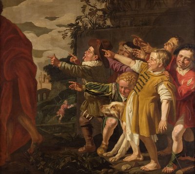 Élisée moqué par les petits enfants (II Rois 2:24-25) - Roeloff van Zijl (attributed to)