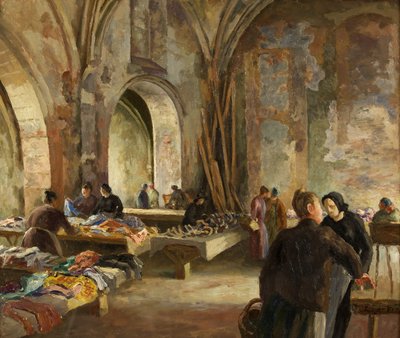 Marché dans une église désaffectée en France - Roger Eliot Fry