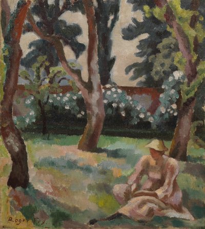 Verger, Femme assise dans un jardin - Roger Eliot Fry