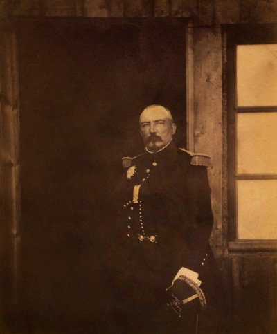 Général français Pierre Bosquet, portrait en trois-quarts, guerre de Crimée, Crimée, Ukraine - Roger Fenton