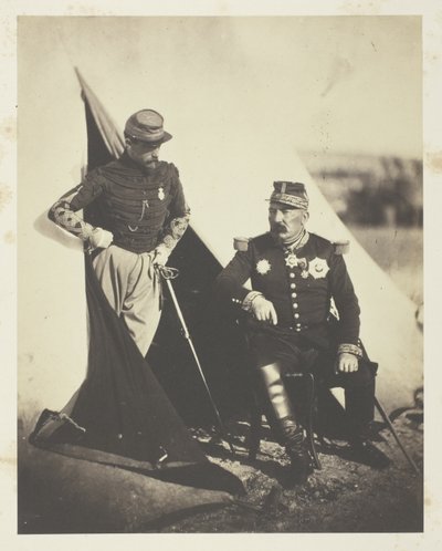 Le général Bosquet et le capitaine Dampière - Roger Fenton