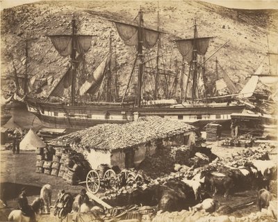 Port de Balaklava, le quai à bestiaux - Roger Fenton