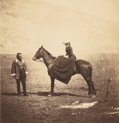 Henry Duberly Esq, Paymaster, 8th Hussars et Mme Duberly. - Roger Fenton