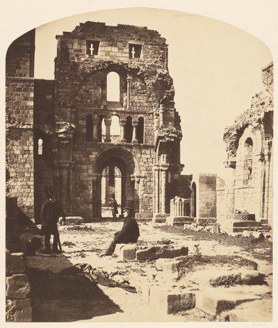 Intérieur, prieuré de Lindisfarne, extrémité ouest - Roger Fenton