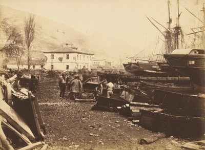 Landing Place, Ordnance Wharf, Balaklava - Roger Fenton