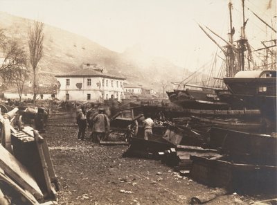 Lieu de débarquement, Ordnance Wharf, Balaklava, 1855 - Roger Fenton