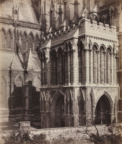 Cathédrale de Lincoln : Le Porche de Galilée, vers 1857 - Roger Fenton
