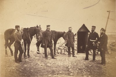 Le major général Garrett et les officiers de son état-major. - Roger Fenton
