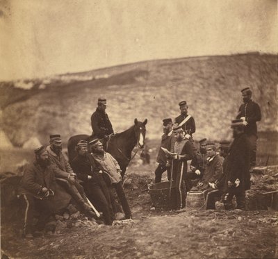 Officiers et hommes du 8e Hussards. - Roger Fenton