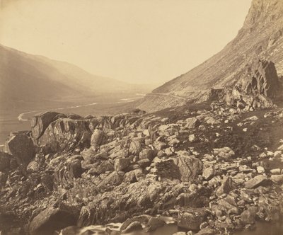 Rochers à la tête de Glyn Francon. - Roger Fenton