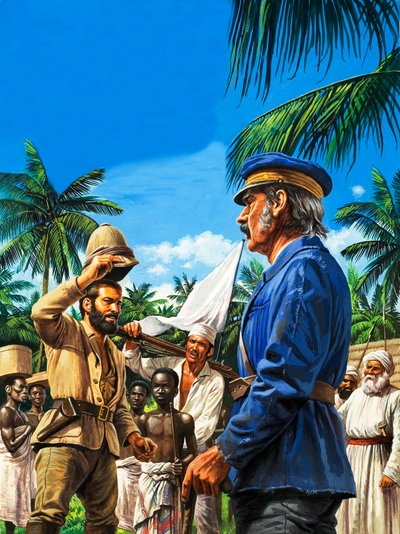 Henry Stanley salue David Livingstone - Roger Payne