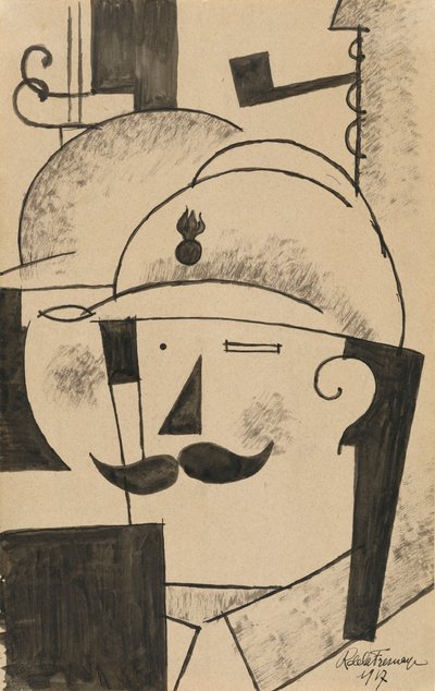Deux fantassins casqués - Roger de La Fresnaye