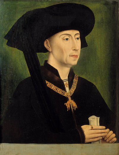 Portrait de Philippe le Bon (1396-1467), duc de Bourgogne - Rogier van der (after) Weyden